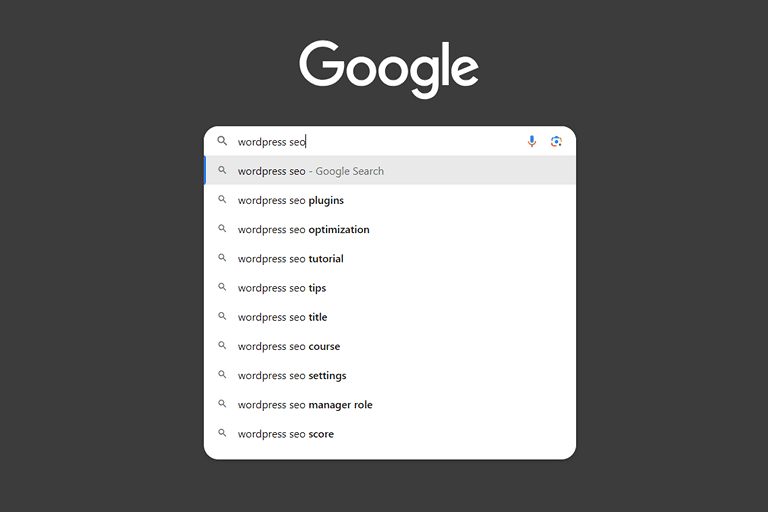 使用Google做關鍵詞搜尋
